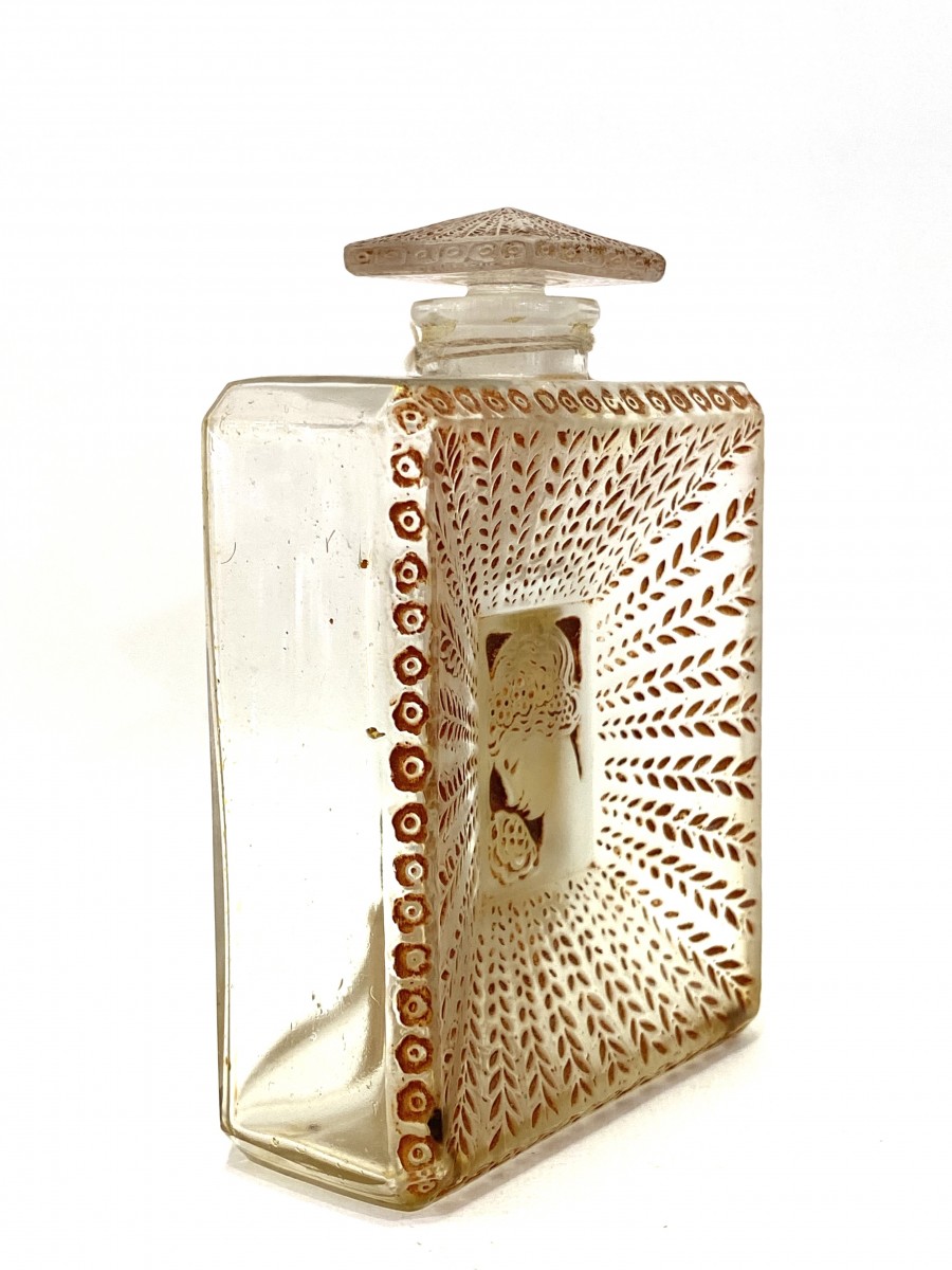 Flacon Belle Saison Patiné Sépia René Lalique Houbigant R.Lalique Perfume Bottle 