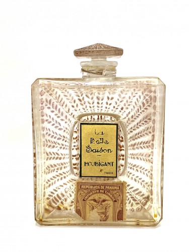 1925 René Lalique - &quot;La Belle Saison&quot; Houbigant Perfume Bottle - Art Déco