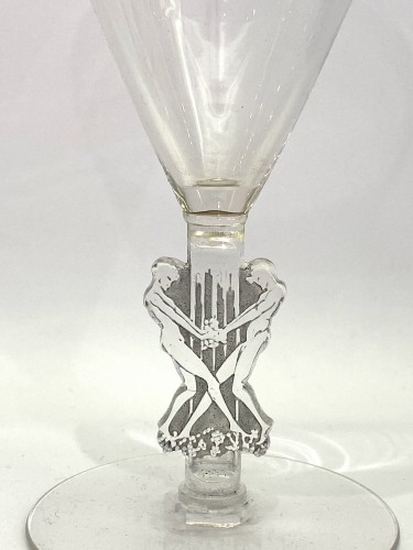 1926 René Lalique - Strasbourg Glass Service - 18 Pieces - Glass & Crystal Style Art Déco