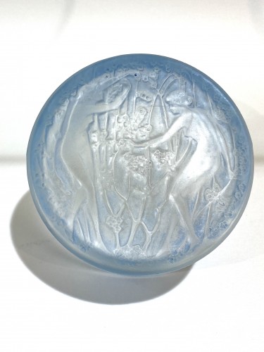 XXe siècle - 1919 René Lalique - Boîte "Deux Figurines" 