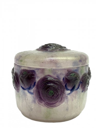 1921 Gabriel Argy-rousseau - Box Jar Roses Renonculus 