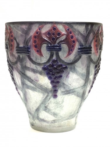 1926 Gabriel Argy-rousseau - Vase "Branches"  - Verrerie, Cristallerie Style Art Déco