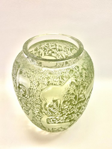 1931 René Lalique -  Vase &quot;Biches&quot;  - Art Déco