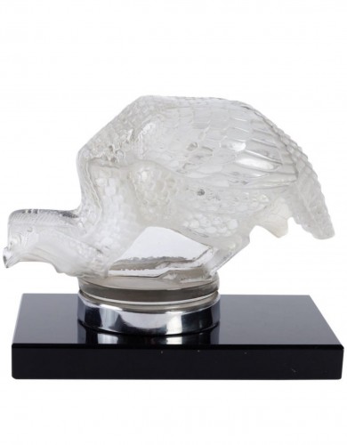 1929 Rene Lalique - Mascot Bookend &quot;Pintade&quot; 