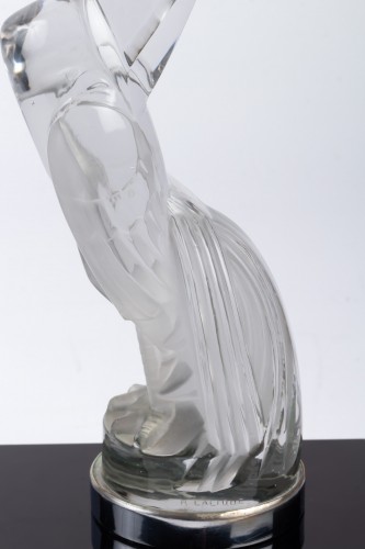 1929 René Lalique - Mascotte Serre-Livres « Coq Houdan »  - BG Arts