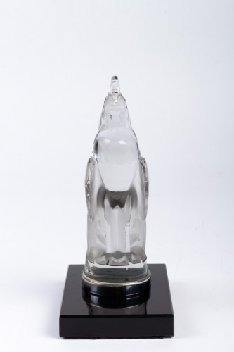 20th century - 1929 Rene Lalique - Mascot Bookend &quot;Coq Houdan&quot; 