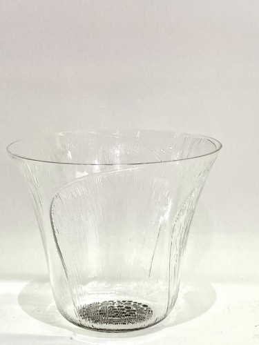 1922 René Lalique - Service de 12 gobelets verres "Pavot"   - Verrerie, Cristallerie Style Art Déco