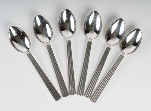 silverware & tableware  - Set of Bernadotte silverware by Georg Jensen in sterling silver