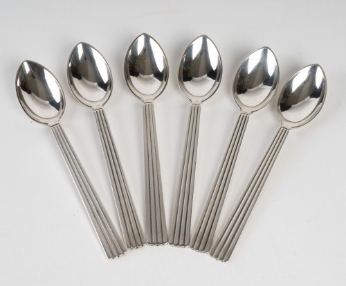 20th century - Set of Bernadotte silverware by Georg Jensen in sterling silver
