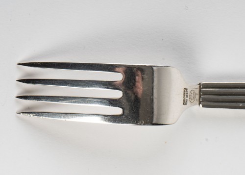 Antiquités - Set of Bernadotte silverware by Georg Jensen in sterling silver