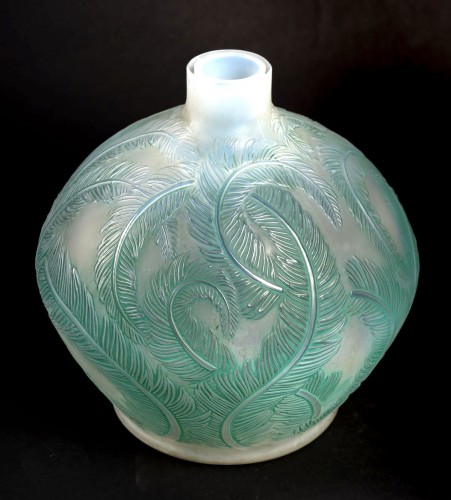 Verrerie, Cristallerie  - 1920 René Lalique - Vase Plumes