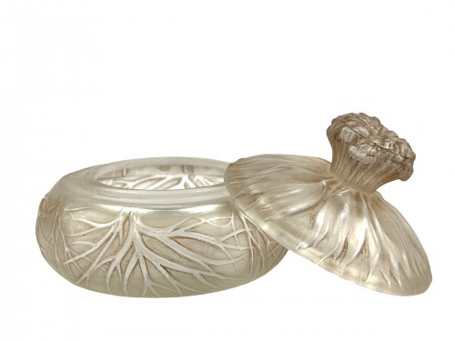 Verrerie, Cristallerie  - 1910 René Lalique - Boîte Cheveux de Vénus 