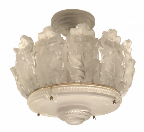 Lighting  - Ceiling Chandelier &quot;Chêne&quot; by Marc Lalique