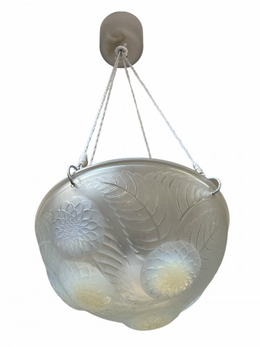 Luminaires Lustre - 1921 René Lalique - Suspension Dahlias