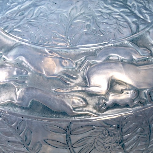 Verrerie, Cristallerie  - 1923 René Lalique - Vase Lièvres