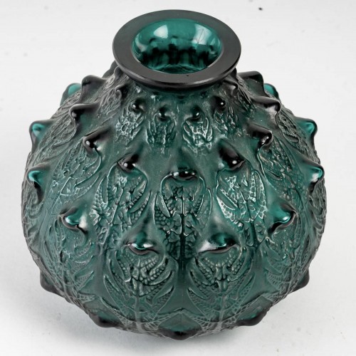 1912 René Lalique - Vase Fougères - Verrerie, Cristallerie Style Art Déco