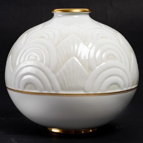 1934 Manufacture de Sèvres - Round Art Deco Vase - Art Déco