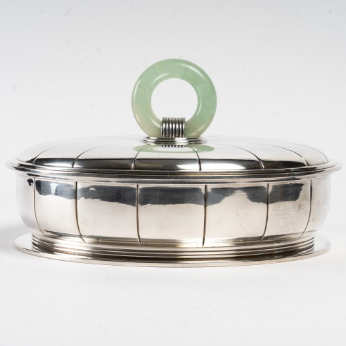 1925 Jean Puiforcat - Tureen Box in Sterling - Antique Silver Style Art Déco