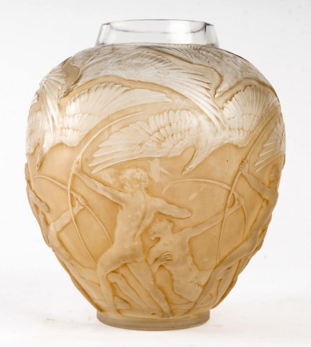 1921 René Lalique - Vase Archers - Verrerie, Cristallerie Style Art Déco