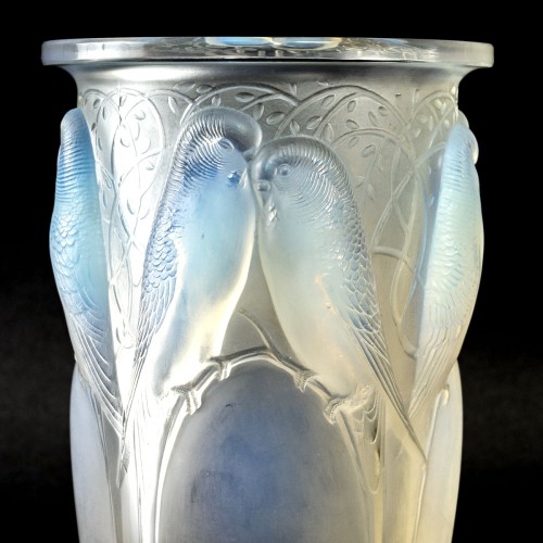 1924 René Lalique - Vase Ceylan - Verrerie, Cristallerie Style Art Déco