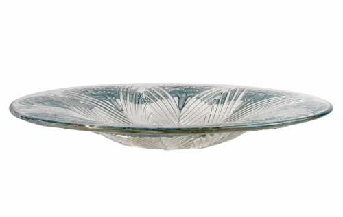 1932 René Lalique - &quot;Oeillet&quot; Bowl Plate - Glass & Crystal Style Art Déco