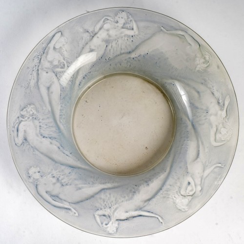 1920 René Lalique - Coupe Plat Sirènes - Verrerie, Cristallerie Style Art Déco