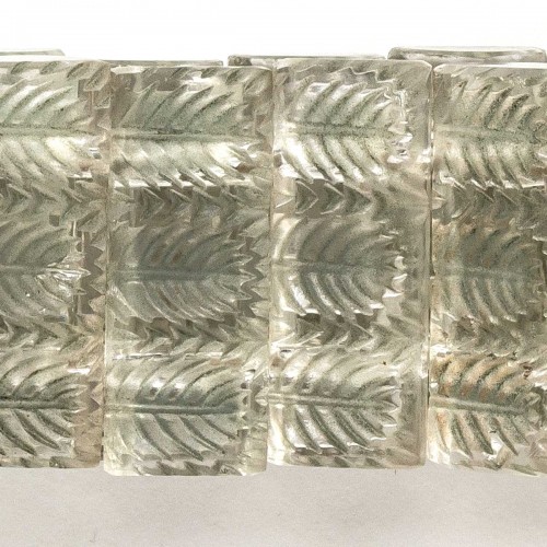 1928 René Lalique - Bracelet Palmettes - Verrerie, Cristallerie Style Art Déco