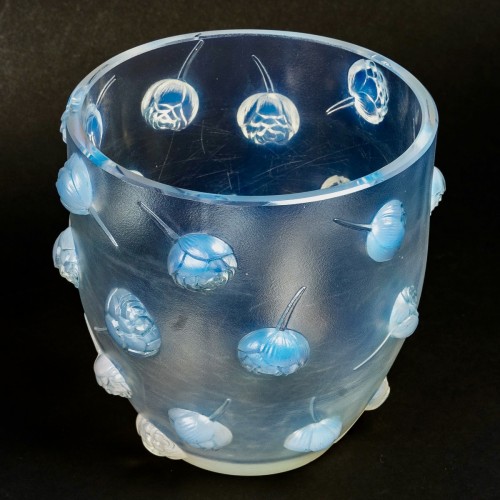 1937 René Lalique - Vase Pivoines - Glass & Crystal Style Art Déco