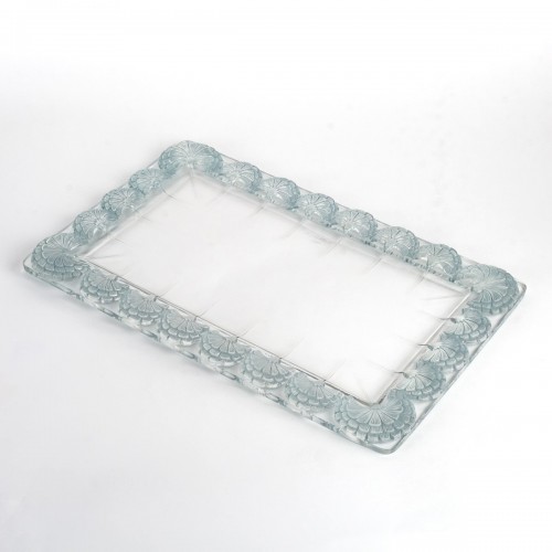 1936 René Lalique - Plateau Plat Oeillets - Art Déco