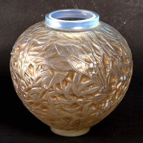 1920 René Lalique - Vase Gui - Verrerie, Cristallerie Style Art Déco