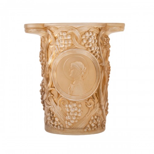 1922 René Lalique Ice Bucket Vase Sainte Odile