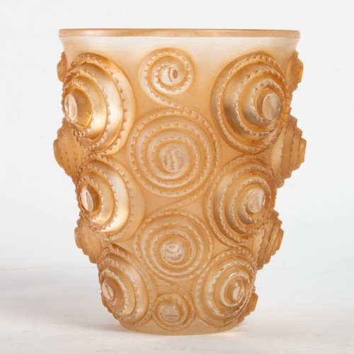 1930 René Lalique - Vase Spirales - Glass & Crystal Style Art Déco
