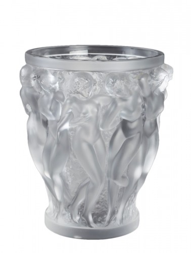 Lalique France - Vase Bacchantes avec Etiquette
