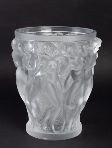 Art Déco - Lalique France - Vase Bacchantes avec Etiquette