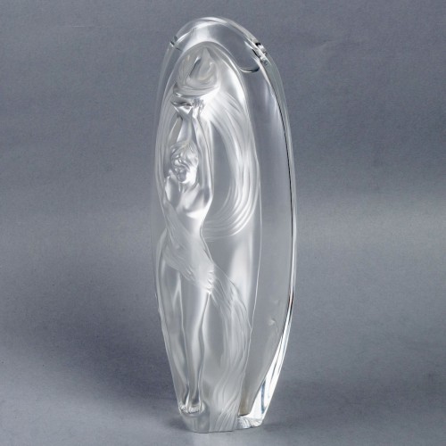 1989 Marie Claude Lalique - Vase Eroica - Verrerie, Cristallerie Style Années 50-60