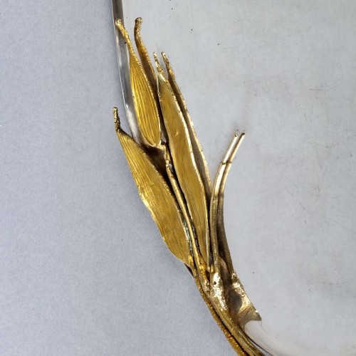 Argenterie et Orfèvrerie  - 1980 Claude Lalanne - Plateau aux Bambous en bronze doré et métal argenté Ed.Artcurial EA III/VIII