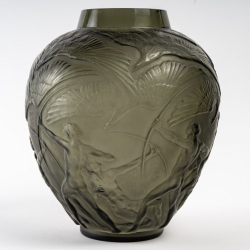 1921 René Lalique - Vase Archers - Glass & Crystal Style Art Déco