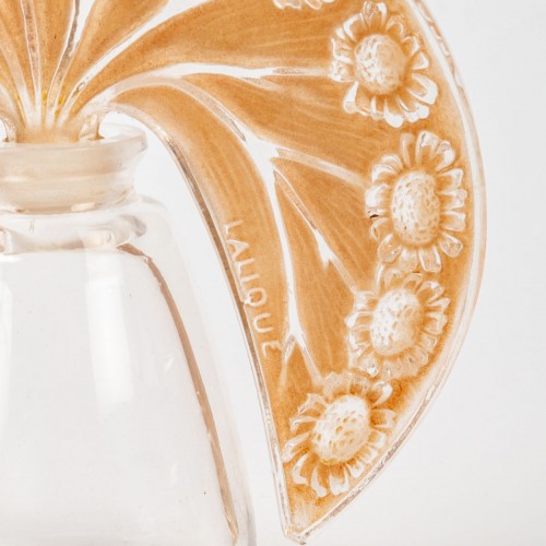 1913 René Lalique - Perfume Bottle Paquerettes For Roger &amp; Gallet - Glass & Crystal Style Art Déco