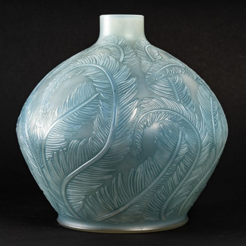 1920 René Lalique - Vase Plumes Cased - 