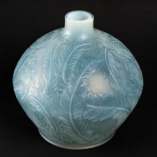 Art Déco - 1920 René Lalique - Vase Plumes Cased