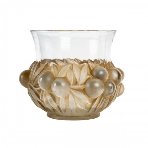 1930 René Lalique - Vase Prunes