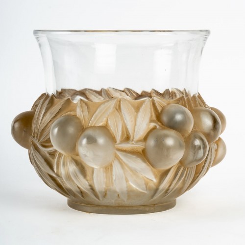 Art Déco - 1930 René Lalique - Vase Prunes