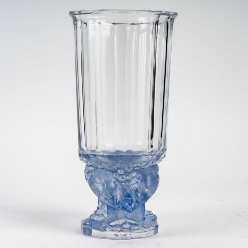 XXe siècle - 1931 René Lalique - Vase Merles