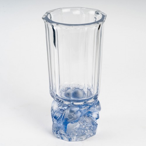 1931 René Lalique - Vase Merles - Art Déco