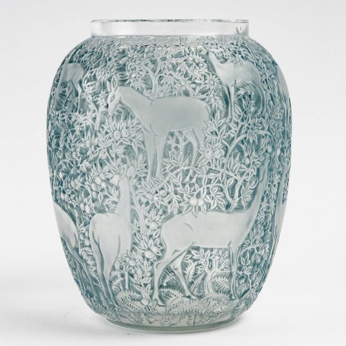 1931 René Lalique - Vase Biches - Verrerie, Cristallerie Style Art Déco