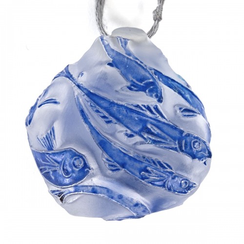 1912 René Lalique Pendant Poissons - Art nouveau