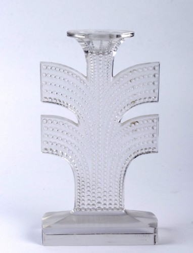 1935 René Lalique - Pair Of Candlesticks Tokyo - Glass & Crystal Style Art Déco