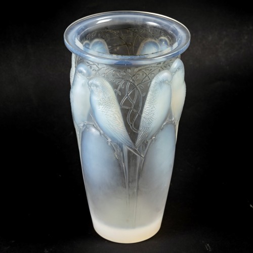 1924 René Lalique - Vase Ceylan - Verrerie, Cristallerie Style Art Déco