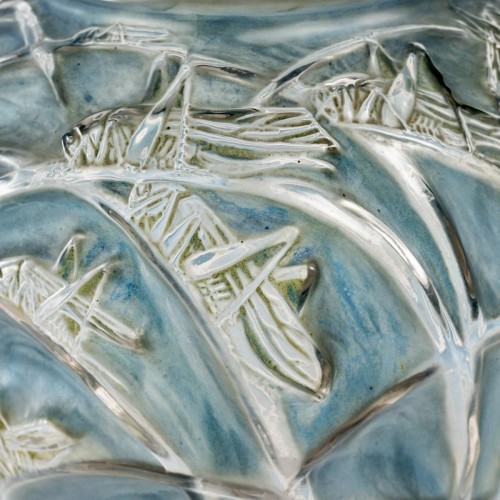 Verrerie, Cristallerie  - 1912 René Lalique -  Vase Sauterelles