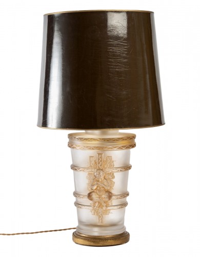 1950 Marc Lalique - Lampe Pan Faune